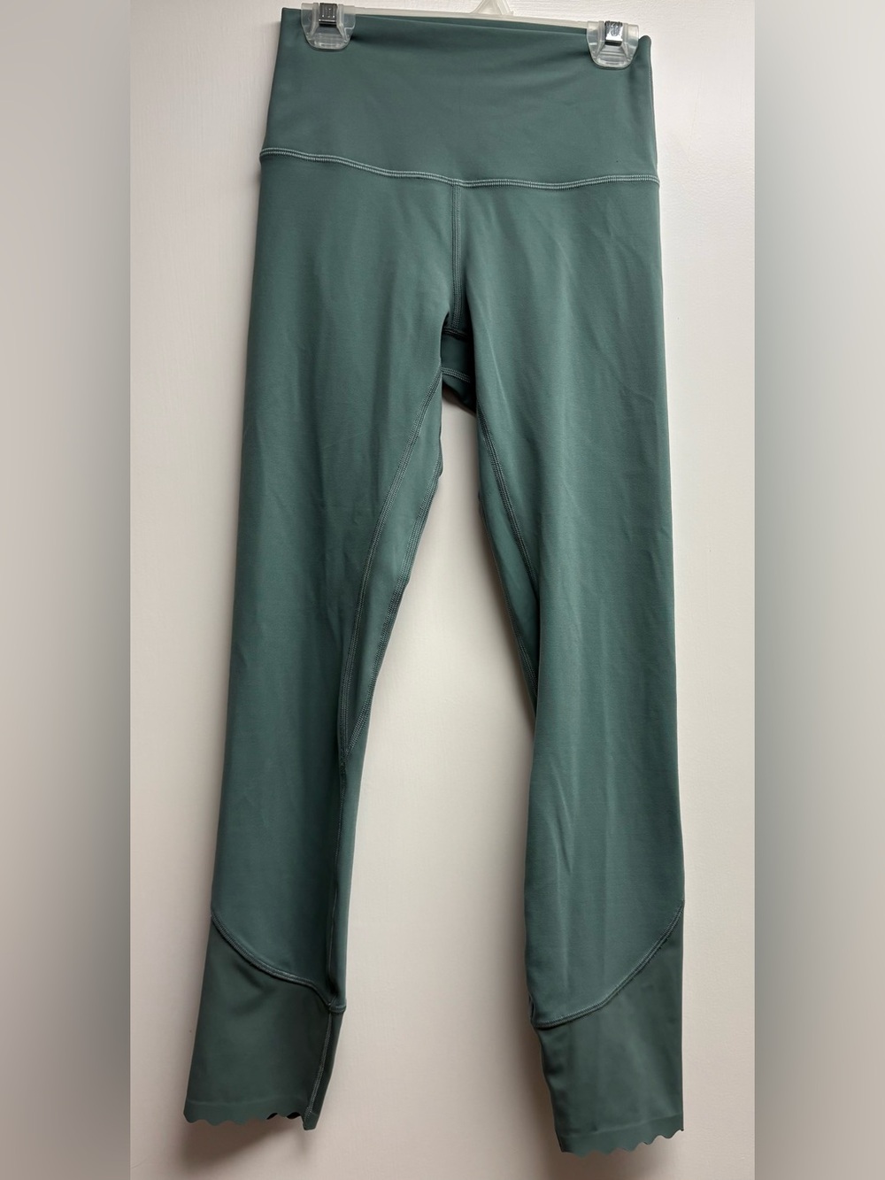 Lululemon Align Scalloped Hem High Rise Pant 25" Tidewater Teal Size 4 W5ECRS